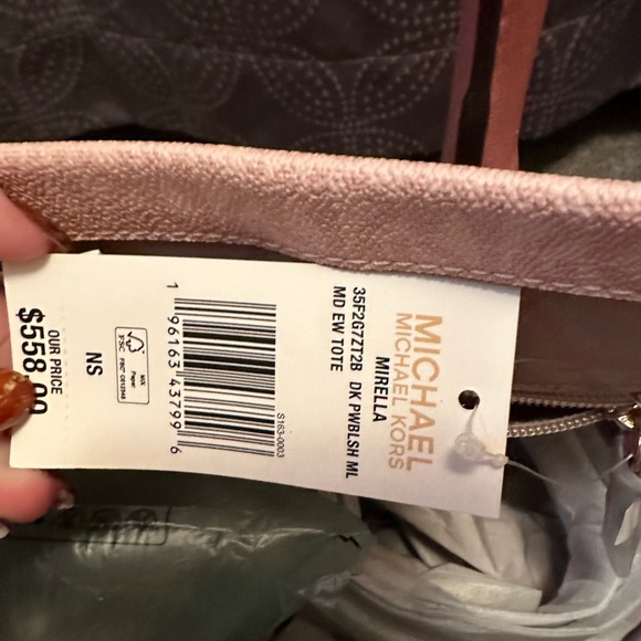 Michael Kors Tote Bag Pink with short and long strap - Picture 3 of 6